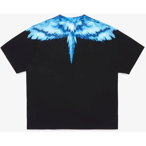 Colordust Wings Oversized T-shirt , male, Sizes: XS, S, L - Marcelo Burlon - Modalova