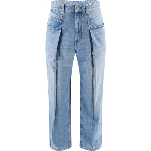 Wide Leg Jeans with Zip and Button , male, Sizes: W32, W30, W31 - Isabel marant - Modalova