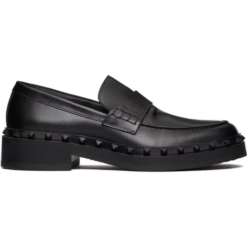 Rockstud M-Way loafer , male, Sizes: 7 1/2 UK, 10 1/2 UK, 9 UK, 8 UK, 10 UK, 11 UK - Valentino Garavani - Modalova