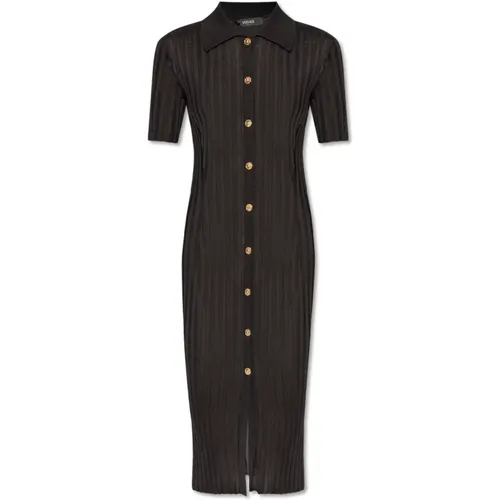 Striped dress , female, Sizes: 3XS, XS, S, 2XS - Versace - Modalova