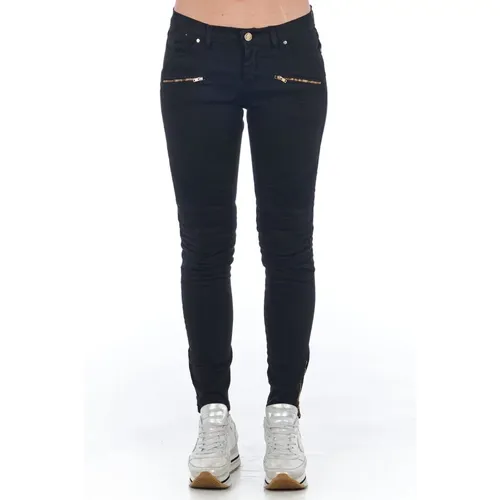 Biker Style Low Waist Multi-Pocket Hose - Frankie Morello - Modalova