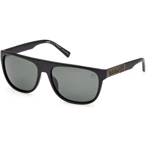 Rectangular Sunglasses Glossy Style , male, Sizes: 56 MM - Timberland - Modalova