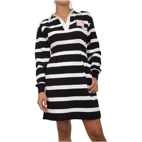 Varsity polo kleid Nero , Damen, Größe: XS - Karl Lagerfeld - Modalova