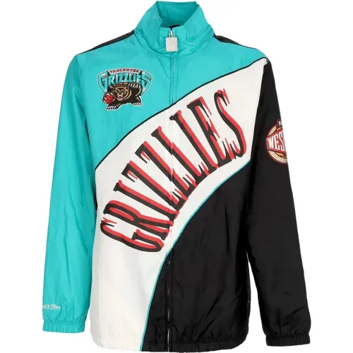 NBA Retro Windbreaker Jacke , Herren, Größe: S - Mitchell & Ness - Modalova