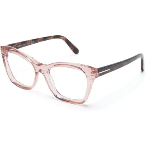 Rosa Optische Brille Stilvoll und vielseitig , Damen, Größe: 53 MM - Tom Ford - Modalova