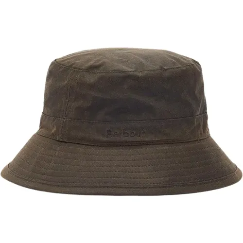 Waxed Cotton Bucket Hat , unisex, Sizes: S - Barbour - Modalova