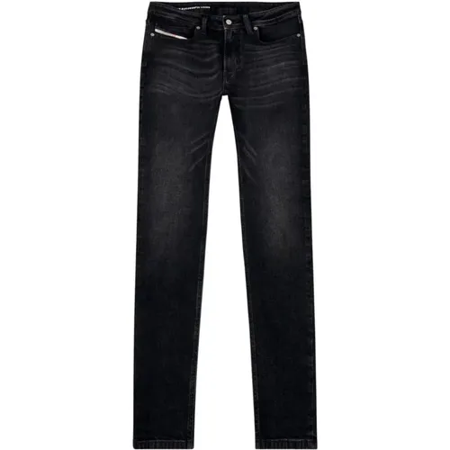 Skinny Punk-Rock Schwarze Jeans , Herren, Größe: W31 - Diesel - Modalova