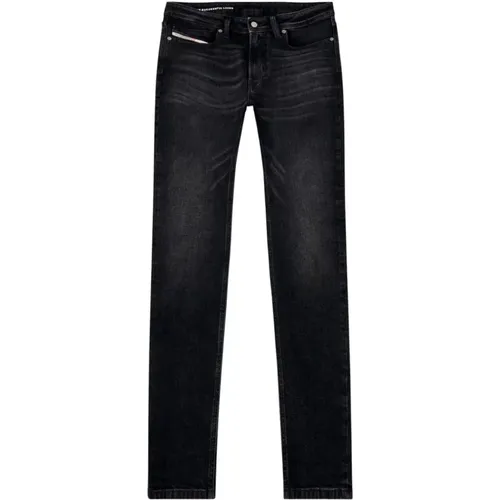 Skinny Punk-Rock Schwarze Jeans , Herren, Größe: W32 - Diesel - Modalova