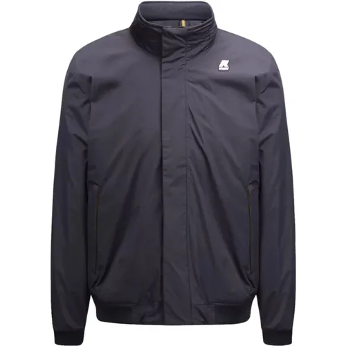 Nylon Ripstop Jacke mit abnehmbarer Kapuze , Herren, Größe: 2XL - K-way - Modalova