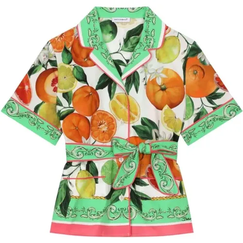 Kinder MultiFarbige Hemden Orange Zitrone - Dolce & Gabbana - Modalova