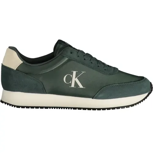 Grüne Herren Sportliche Schnürschuhe , Herren, Größe: 41 EU - Calvin Klein - Modalova