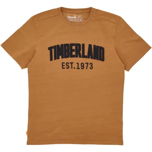 Modernes Wasch-Tee Weizen Boot T-Shirt , Herren, Größe: M - Timberland - Modalova