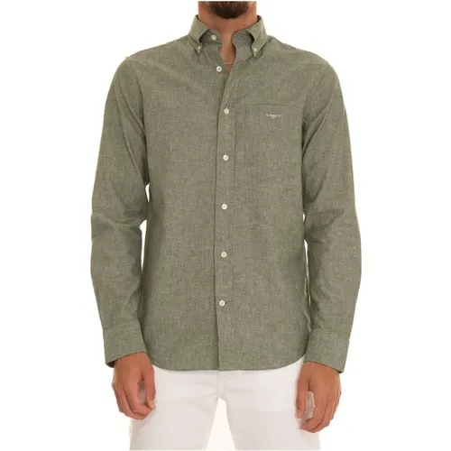 Casual Button-Down Shirt , male, Sizes: 4XL, XL, 3XL, L, 2XL, S, M - Gant - Modalova