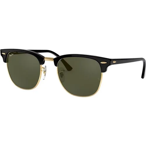 Clubmaster Sunglasses /Gold Green Lens , unisex, Sizes: 51 MM - Ray-Ban - Modalova