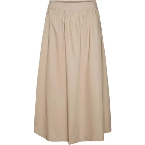 Stylish Womens Longuette Midi Skirt , female, Sizes: XS, L, M - Vero Moda - Modalova