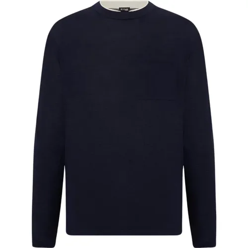 Melange Wool T-Shirt Kiton - Kiton - Modalova