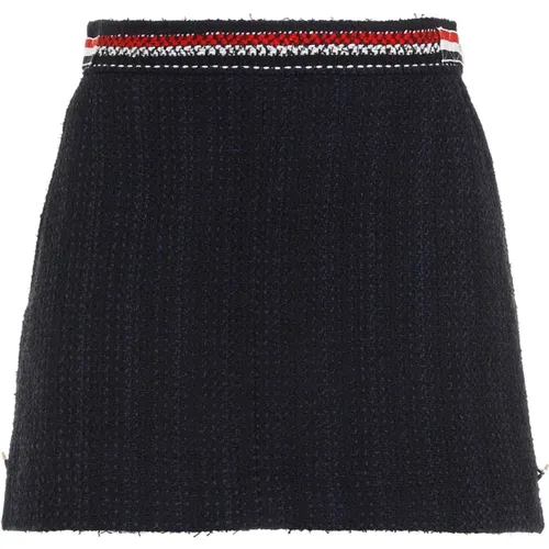 Marineblauer Gestreifter Minirock - Thom Browne - Modalova