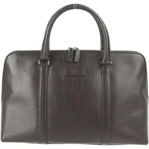 Pre-owned Leather Gucci Boston Bag , female, Sizes: ONE SIZE - Gucci Vintage - Modalova