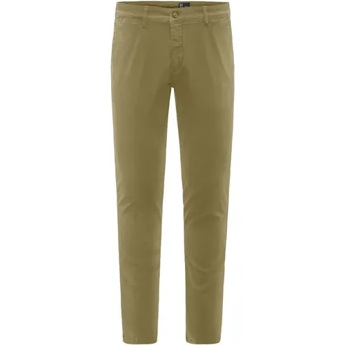 Stretch Cotton Chino Trousers , male, Sizes: W29 - BomBoogie - Modalova
