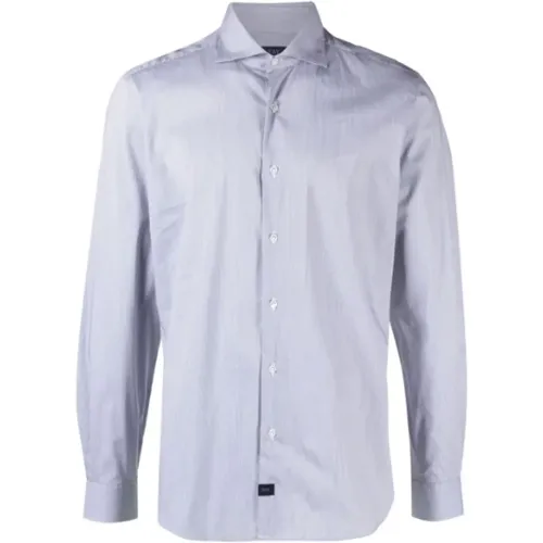 Cotton Blend Shirt , male, Sizes: L - Fay - Modalova