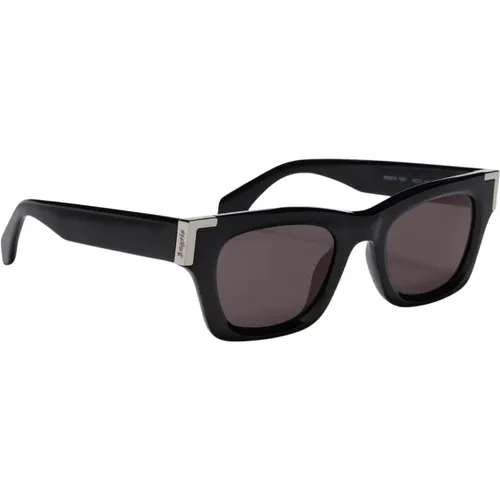 Frame Sunglasses Dark Grey Lenses , male, Sizes: 49 MM - Palm Angels - Modalova