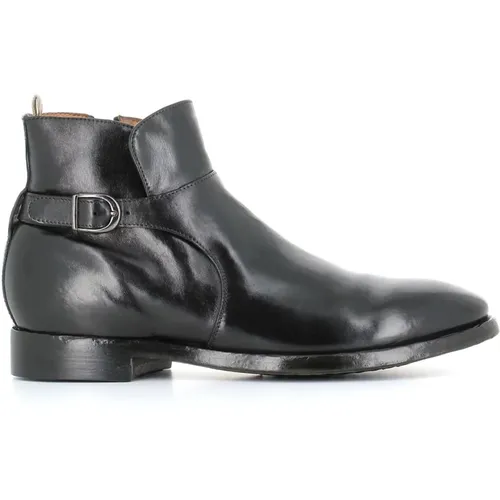 Leather Zipper Boots , male, Sizes: 9 UK, 8 UK, 10 UK - Officine Creative - Modalova