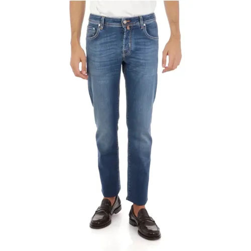 Slim Fit Faded Effect Jeans , male, Sizes: W28 - Jacob Cohën - Modalova