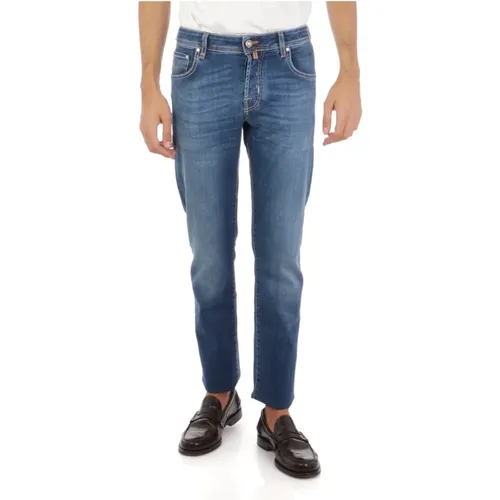 Slim Fit Faded Effect Jeans , male, Sizes: W36 - Jacob Cohën - Modalova