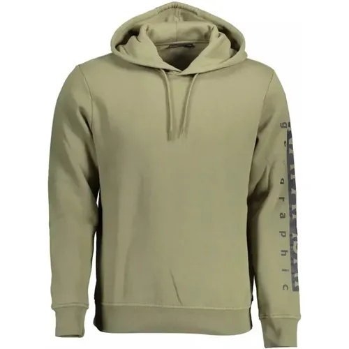 Grünes Kapuzen-Sweatshirt mit Logo - Napapijri - Modalova