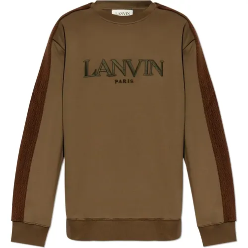 Baumwoll-Sweatshirt , Herren, Größe: 2XL - Lanvin - Modalova