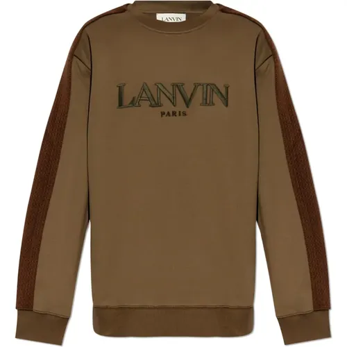 Baumwoll-Sweatshirt , Herren, Größe: M - Lanvin - Modalova