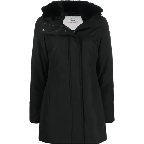 Winter Coat with Detachable Hood , female, Sizes: S, L, XL, M, XS - Woolrich - Modalova