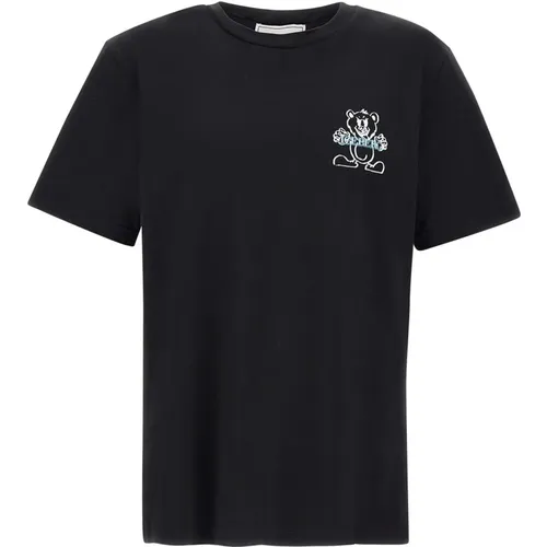 Schwarzes Herren T-Shirt mit Logo-Print - Iceberg - Modalova