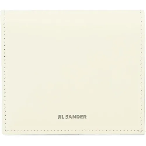 Gefaltete Brieftasche mit geprägtem Logo - Jil Sander - Modalova