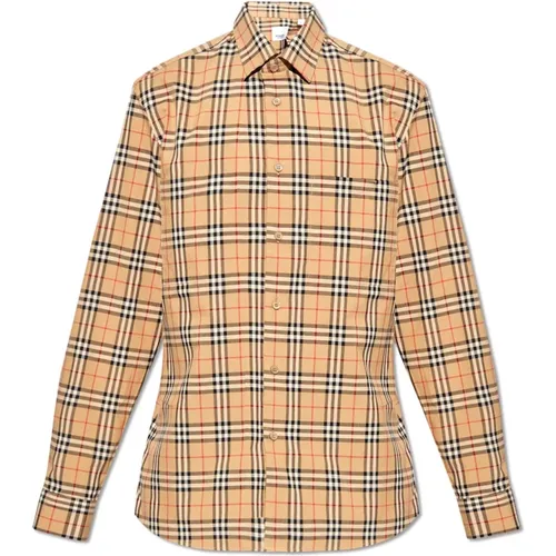 Simson checked shirt , male, Sizes: M, S - Burberry - Modalova