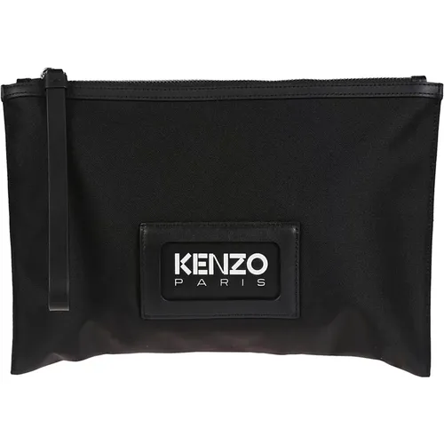 Stylish Noir Clutch Bag , male, Sizes: ONE SIZE - Kenzo - Modalova