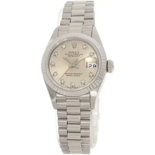 Pre-owned Gold watches , female, Sizes: ONE SIZE - Rolex Vintage - Modalova