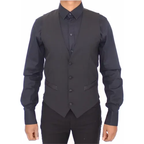 Stretch Dress Vest Blazer , male, Sizes: M - Dolce & Gabbana - Modalova