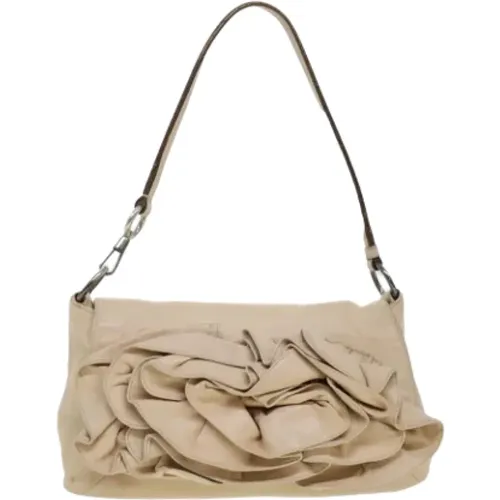 Pre-owned Leather shoulder-bags , female, Sizes: ONE SIZE - Yves Saint Laurent Vintage - Modalova