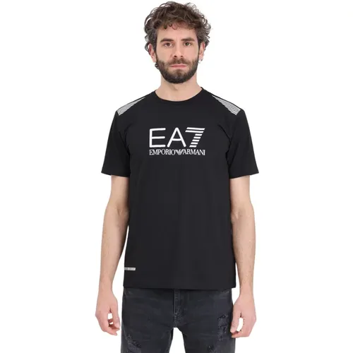 T-Shirts , Herren, Größe: M - Emporio Armani EA7 - Modalova