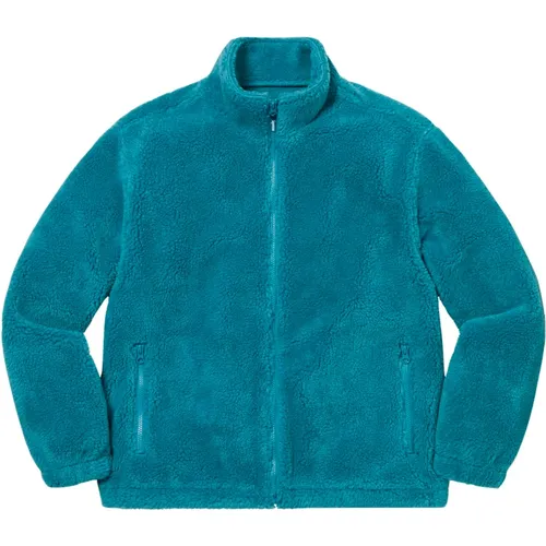 Limitierte Auflage Star Fleece Jacket Teal , Herren, Größe: L - Supreme - Modalova