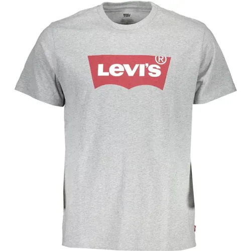 Graues Baumwoll-T-Shirt mit Druck Levi's - Levis - Modalova