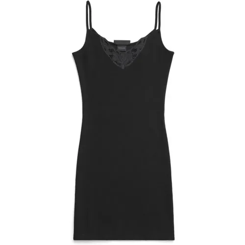 Minikleid mit Schlaufenband aussen für Damen in verwaschenes schwarz , Damen, Größe: S - Balenciaga - Modalova