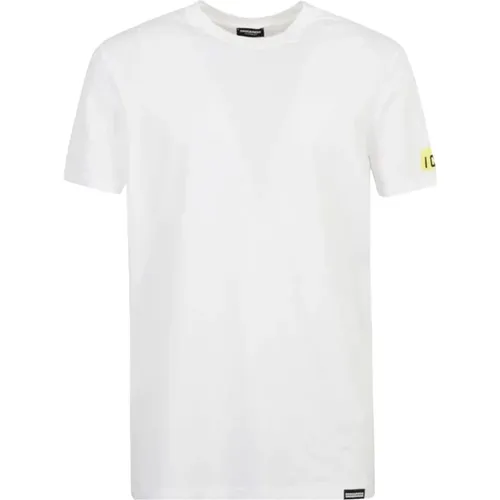 Kurzarm-Baumwoll-T-Shirt, Modell D9M204480 , Herren, Größe: L - Dsquared2 - Modalova