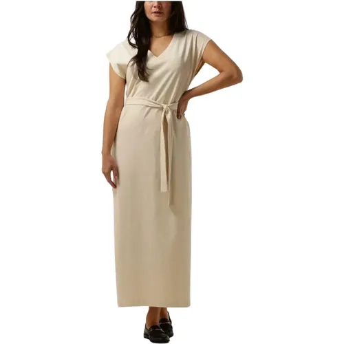 V-Ausschnitt Knöchellanges Kleid , Damen, Größe: L - Selected Femme - Modalova