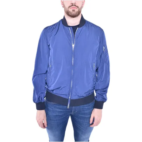 Crinkle Bomber Jacke , Herren, Größe: L - Woolrich - Modalova