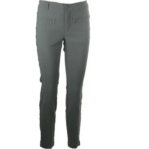 Klassische Holzkohle 7/8 Hose , Damen, Größe: 2XL - C.Ro - Modalova