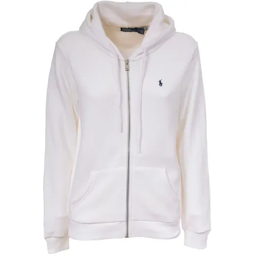 Hooded Sweatshirt with Zipper , female, Sizes: M - Polo Ralph Lauren - Modalova