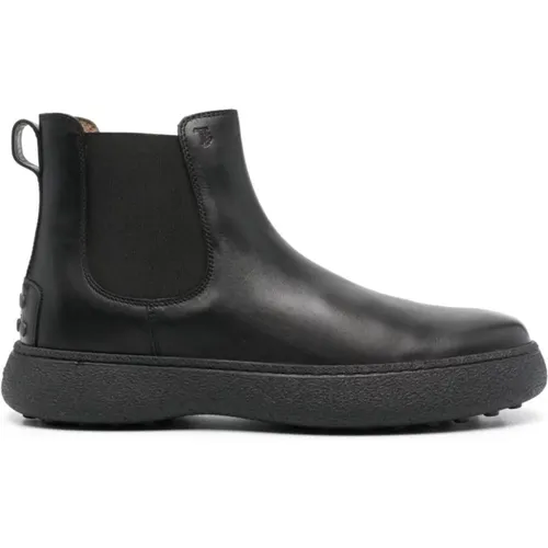 Leather Chelsea Boots , male, Sizes: 8 UK, 10 UK, 7 1/2 UK, 7 UK, 8 1/2 UK, 9 UK - TOD'S - Modalova