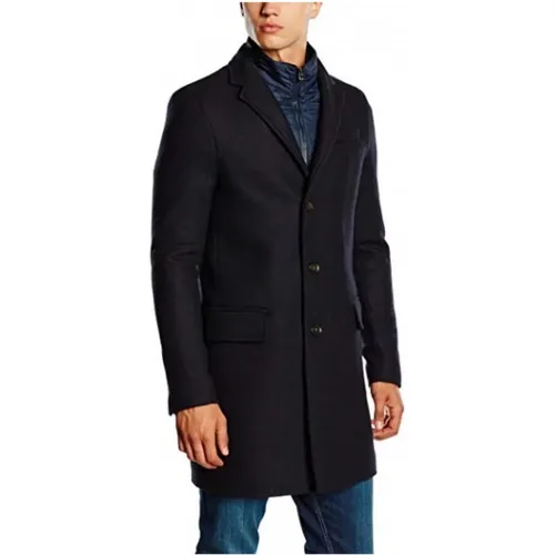 Midnight Blauer Wollmantel - Tommy Hilfiger - Modalova